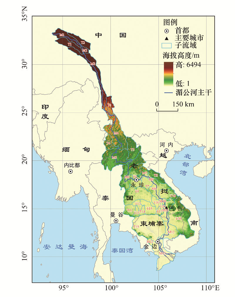 湄公河平原河流流向图片