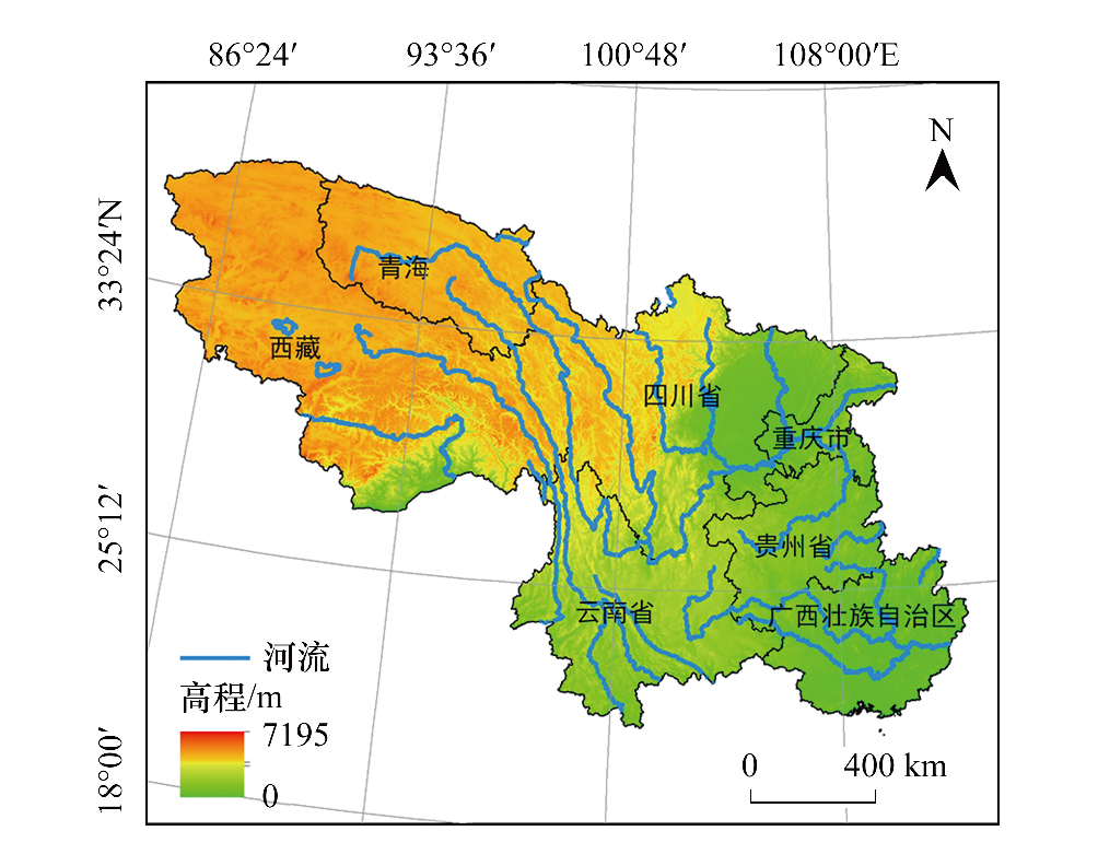 西南地区地形地图图片