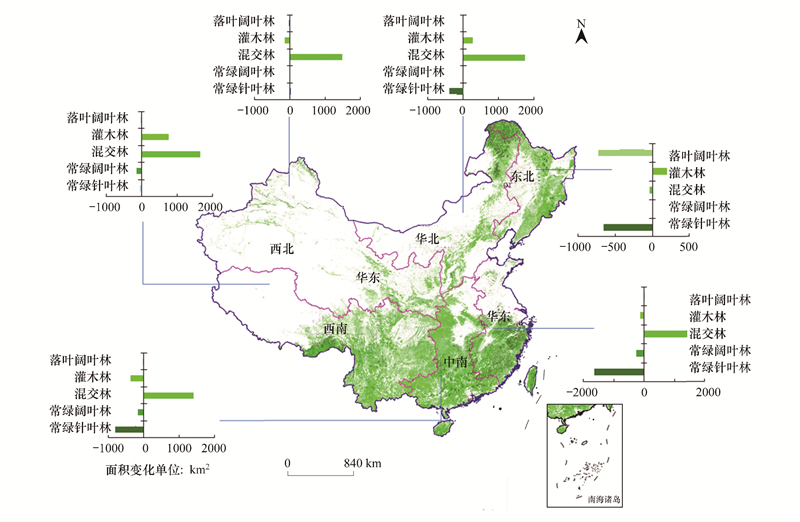 中国绿化面积变化图图片