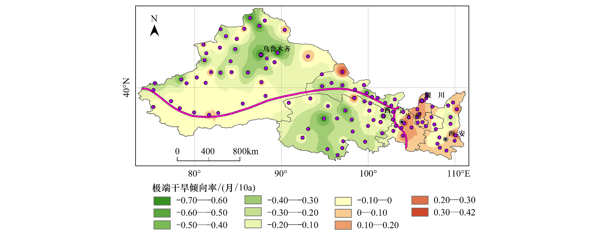 西北地区气候分布图片